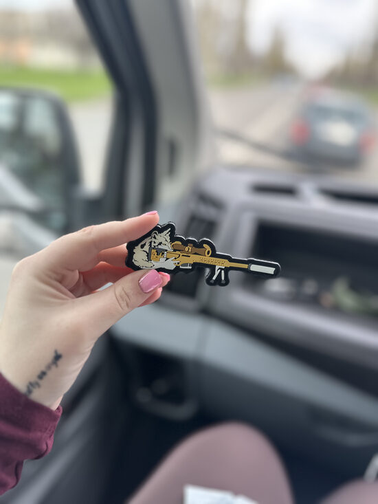 ПВХ патч "Тигр зі зброєю"